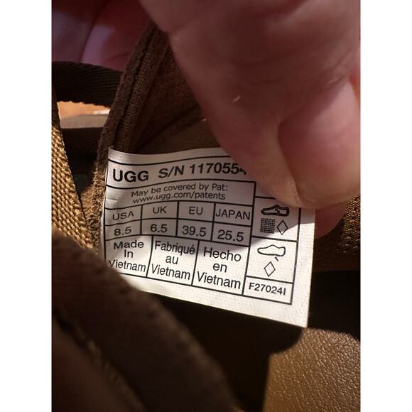 UGG Women's Zilo Suede Platform Lace-Up Fashion Sneaker – Tan – Size 8.5 - Picture 8 of 9